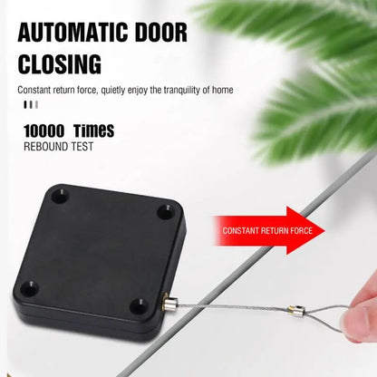 Automatic Sensor Door Closer - Punch-free, Adjustable Surface Door Stopper - Effortless Home Improvement for Self-Closing Doors