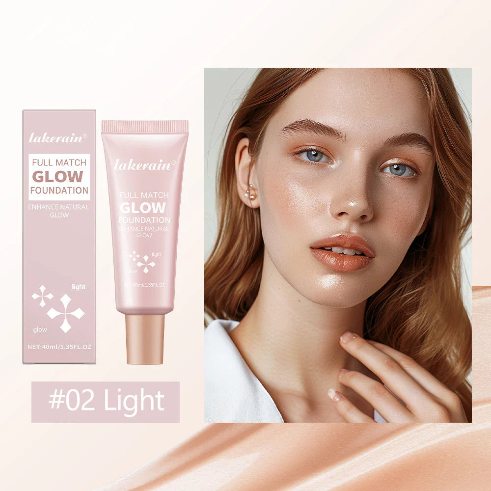 Glow Foundation Illuminator – Lightweight Glotion for Natural Radiance, Moisturizing Multi-Purpose Glow Enhancer & Highlighter