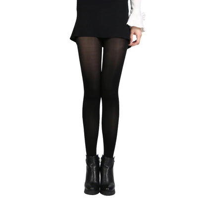 New 120D Black Classic Leggings for Women - Autumn Winter High Elasticity Opaque Footed Pantyhose | Seamless Thick Lady Stockings