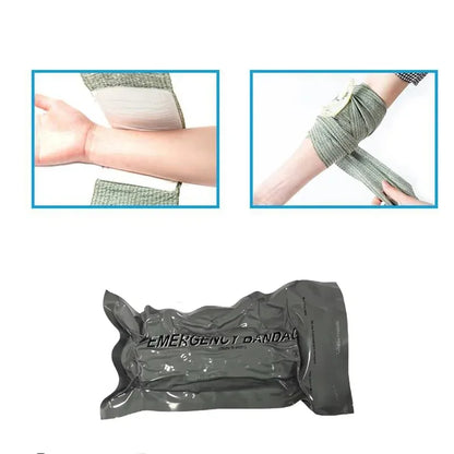 Medical Trauma Kit with Israeli Bandage – 4/6 Inch Emergency First Aid for Camping & Hiking
