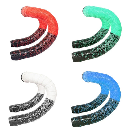 Carbon Pattern/Chrysanthemum Pattern Road Bike Bar Tape Handlebar Tapes | EVA/PU Soft Anti-Vibration Wrap Tape | Durable Bartape