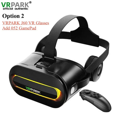 Original J60 4K Wireless VR Glasses – Stereo 3D Virtual Reality Headset for Smartphones Up to 6.7"