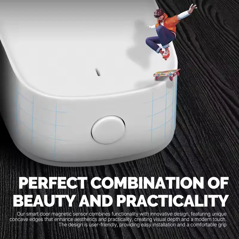 MOES Tuya ZigBee Smart Window & Door Sensor – Home Security Alarm Detector Compatible with Smart Life App, Alexa & Google Home