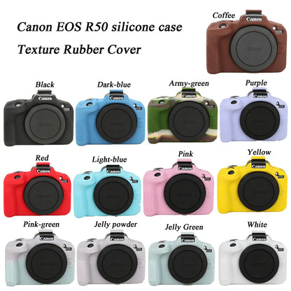 Textured Silicone Camera Case Cover for Canon EOS R50 — Protective Skin for Canon R50