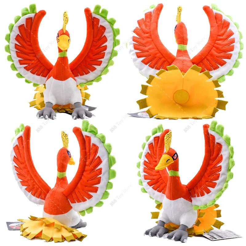Anime Shiny Pokémon Plush Toys — Charizard, Mega Evolution X, Articuno & Lucario Stuffed Dolls Christmas Gift for Kids