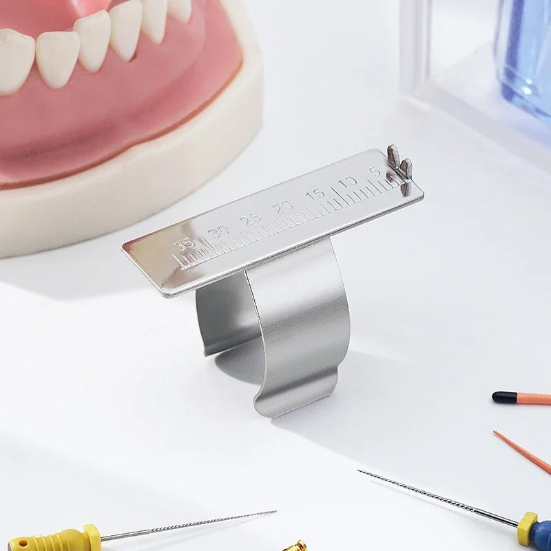 Dental Endo Block – Endodontic Ruler and Root Canal File Holder Mini Measuring Block Tools