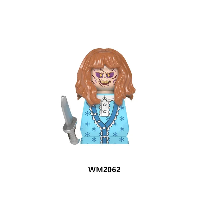 Horror Movie Action Figure Building Blocks – M3gan, Nun & Ash Terrifier Halloween Toy Gift