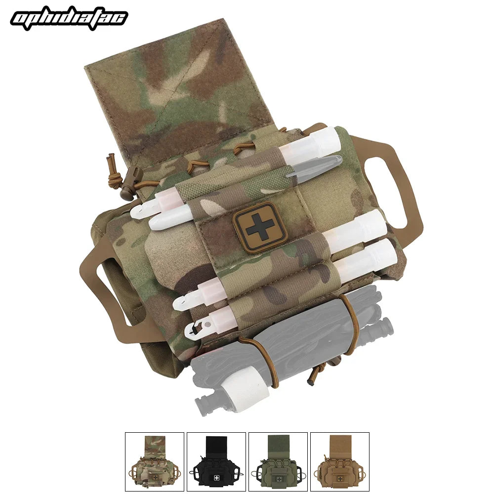 OphidianTac Outdoor First Aid Bag – Rapid Deployment Medium IFAK MOLLE Medical Pouch for Hunting Vest Accessories