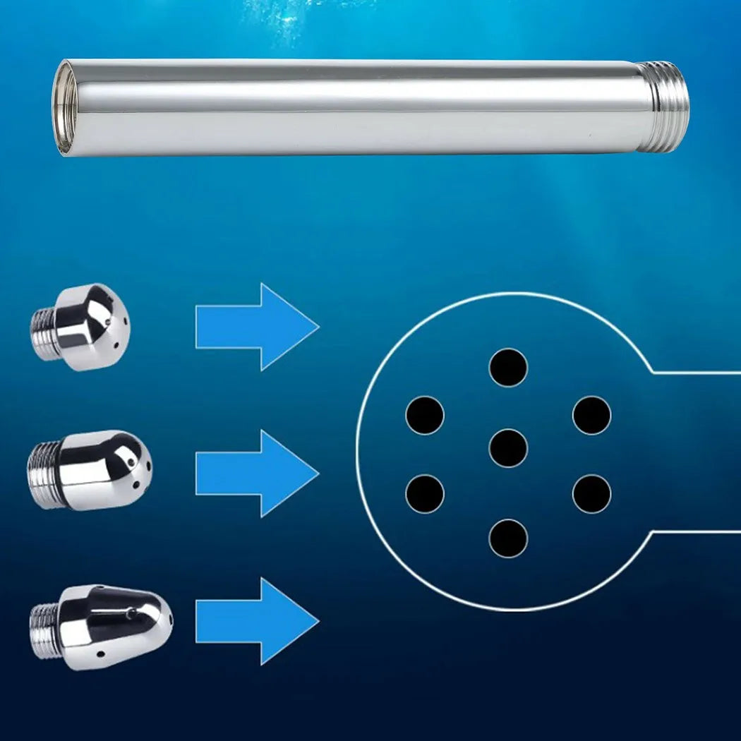 Anal Douche Enema Set – Aluminum Shower with 3 Nozzle Options for Complete Cleansing