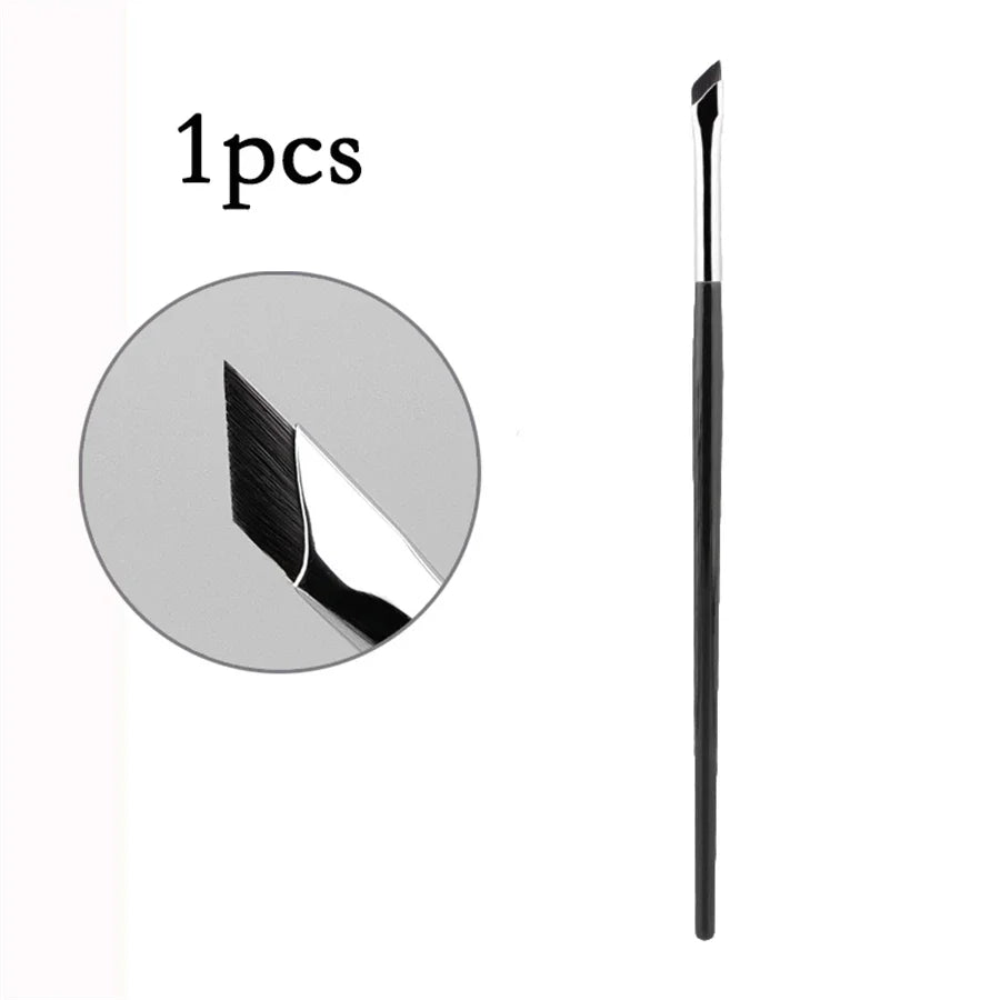 Upgrade Blade Eyeliner Brush | Ultra-Thin Fine Angle Flat Brush for Eyebrows & Under-Eye Makeup | Precise Detail White Brush