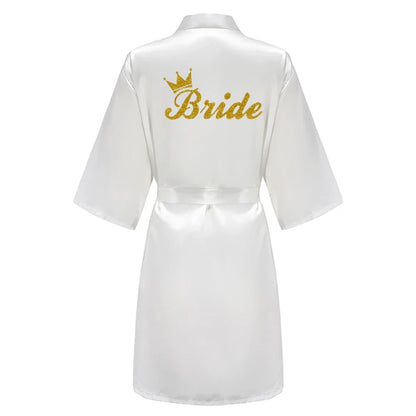 Plus Size Satin Silk Robe for Women - Wedding Bride Bridesmaid Bathrobe Sleepwear in Sage Green