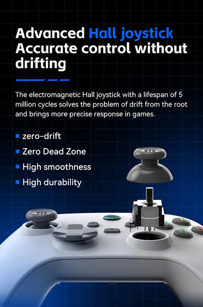 G6 Mobile Game Controller for Switch, iOS, Android & PC with Hall Effect Joystick – Cloud & Streaming GamePad