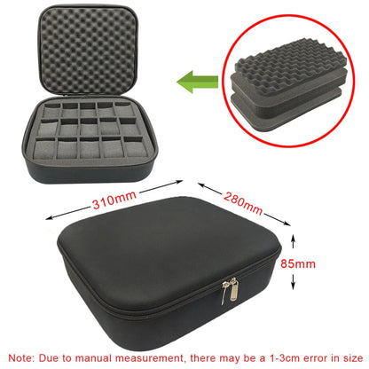 DIY Foam Hard Carry Case Storage Bag – Shockproof Travel Zipper Organizer for Camera & Outdoor Tool Accessories