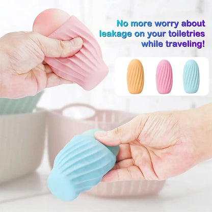 Protective Silicone Travel Toiletries Container – Portable Anti-Leak Sleeve for Bathroom Essentials