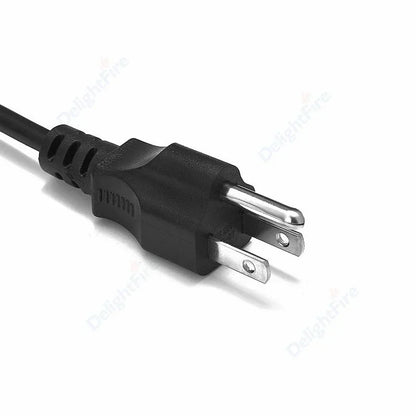 US Plug Power Cord – 3 Pin Prong C5 Cloverleaf Cable, 1.2m/4ft for AC Adapters, Laptop & Notebook
