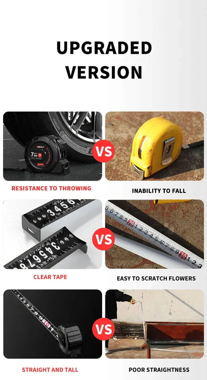 High-Precision Measuring Tools — 3/5/7.5M Waterproof & Anti-Corrosion Tape Measure for Woodworking & Household Use