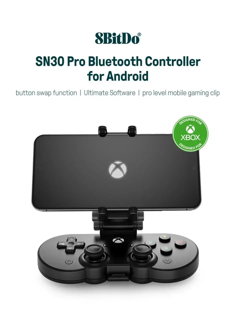 8BitDo SN30 Pro Controller for Xbox Cloud Gaming | Android with Clip (US/EU)