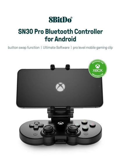 8BitDo SN30 Pro Controller for Xbox Cloud Gaming | Android with Clip (US/EU)