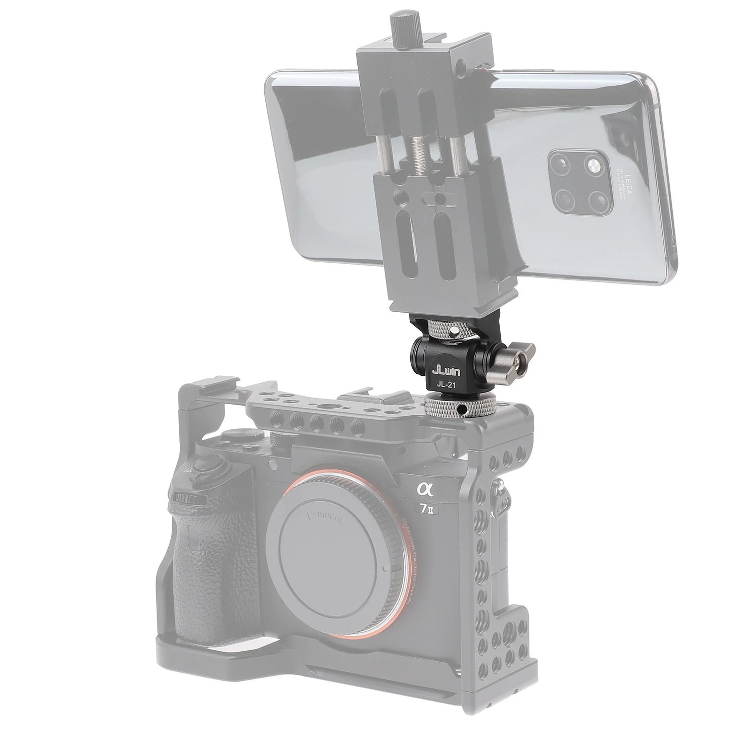 FOTGA Cold Shoe Monitor Mount Bracket – Universal QR Plate for DSLR/SLR Camera, Monitor, and Speedlite, 3KG Payload