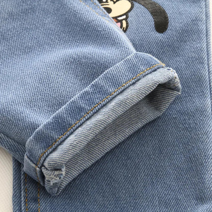 Autumn Children Clothing Set – Toddler Boys Mickey Mouse Top & Pants, 2-6 Years Kids Sports Suit