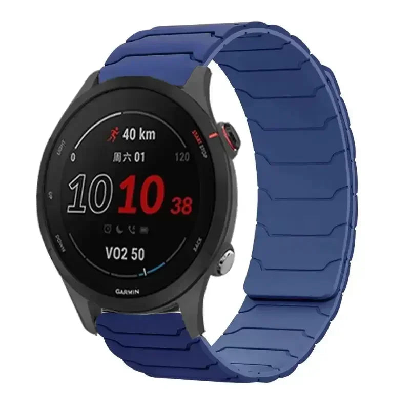 22mm Magnetic Silicone Watch Strap for NORTH EDGE APACHE-46 – Sport Replacement Wristband Bracelet Accessories