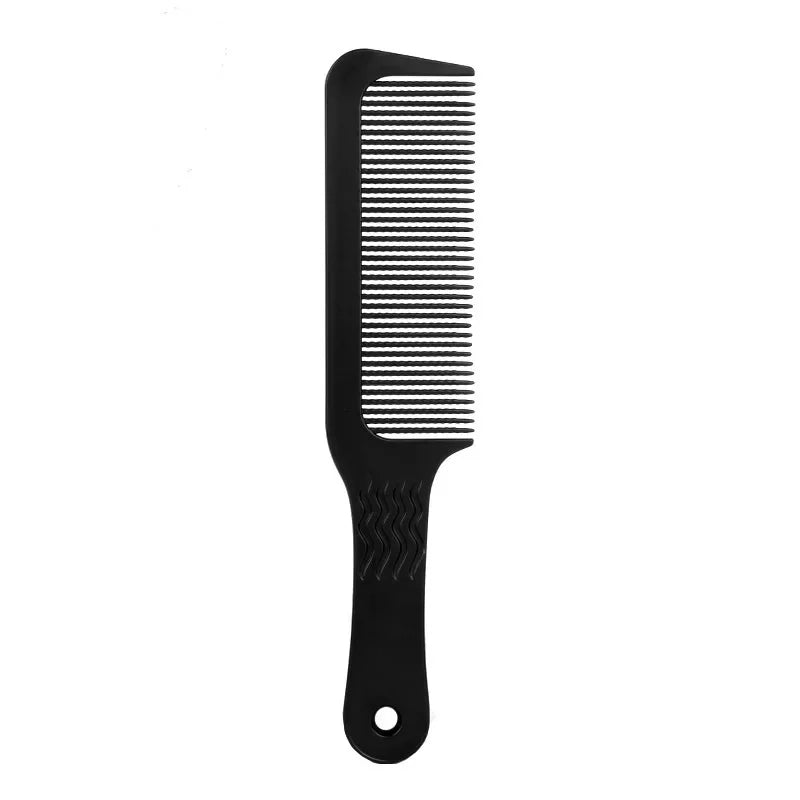 Professional Salon Hair Clipper Accessory – Flat Head Cut Comb, Anti-Static, Wide Tooth Hair Styling Brush for Men