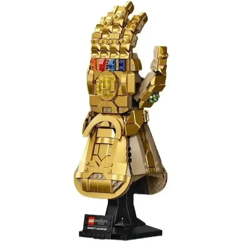 Marvel 32cm Iron Man Nano Gauntlet Building Blocks – Thanos Infinity Gloves DIY Puzzle Plastic Figure Toy