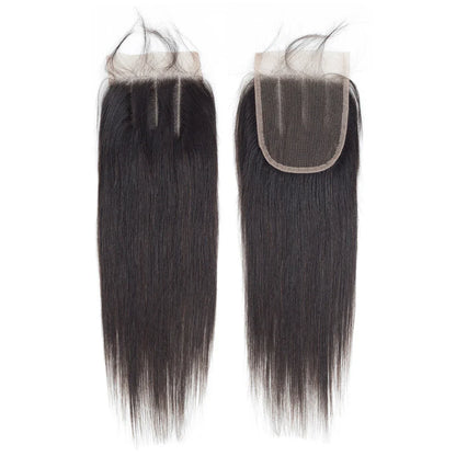 13x4 Transparent Lace Frontal – Brazilian Straight Human Hair Closure 4x4, 5x5, 6x6, 24 Inch for Women