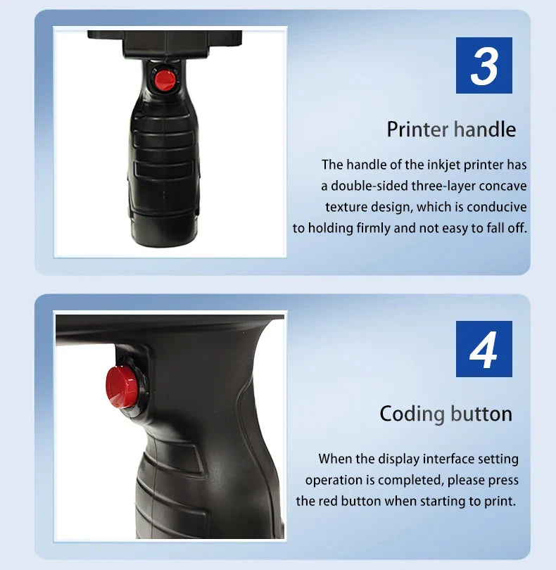 DCODE 1755PLUS Portable Handheld Inkjet Printer – 12.7mm Text, QR, Barcode, Logo & Date Printing Machine