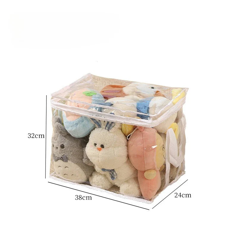 Plush Toy Storage Bag – Large Capacity Organizer for Kids’ Stuffed Animals, Waterproof Student Book & Study Storage Container