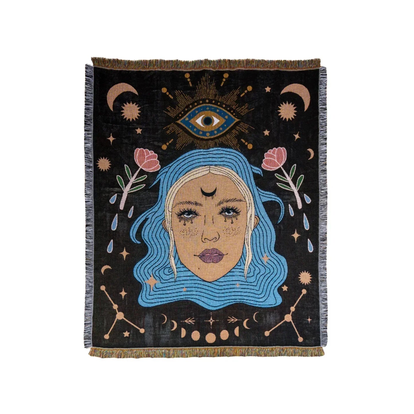 Animal Sofa Blanket Cover – European Village Cartoon Tapestry for Home Decor, Sofa, Bed & Camping