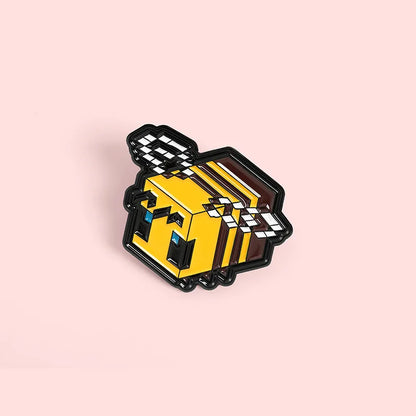 Geometry Bee Brooch – Unique Designer Metal Pin & Badge for Women’s Clothing & Accessories