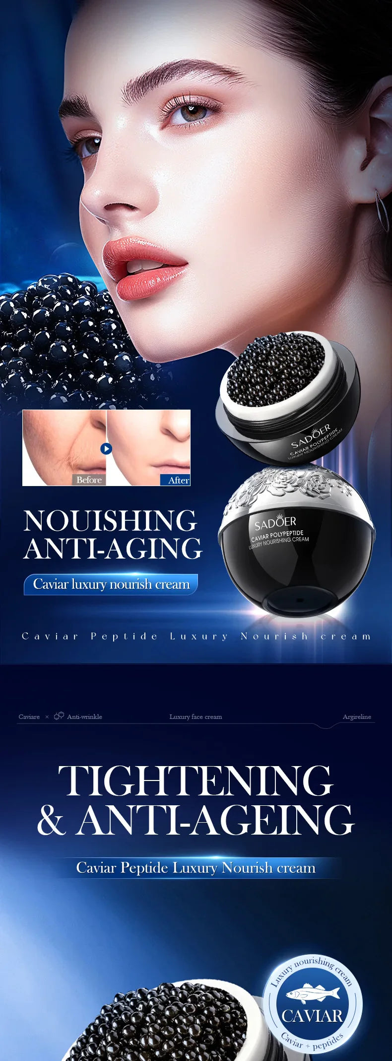 Instant Wrinkle Remove Cream with Retinol — Anti-Aging, Firming, Lifting Moisturizer to Fade Fine Lines & Brighten Skin
