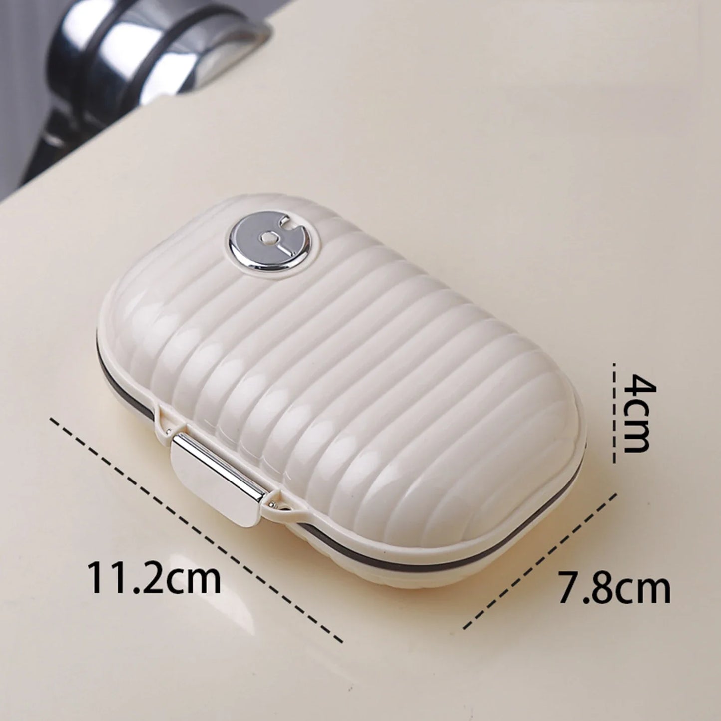 Folding Pill Case – Portable Medicine Organizer, Capsule & Tablet Storage Box, Empty Pillbox Container