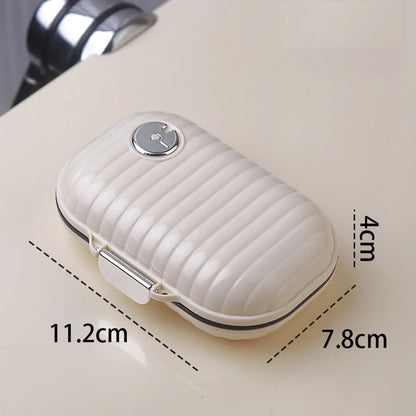 Folding Pill Case – Portable Medicine Organizer, Capsule & Tablet Storage Box, Empty Pillbox Container