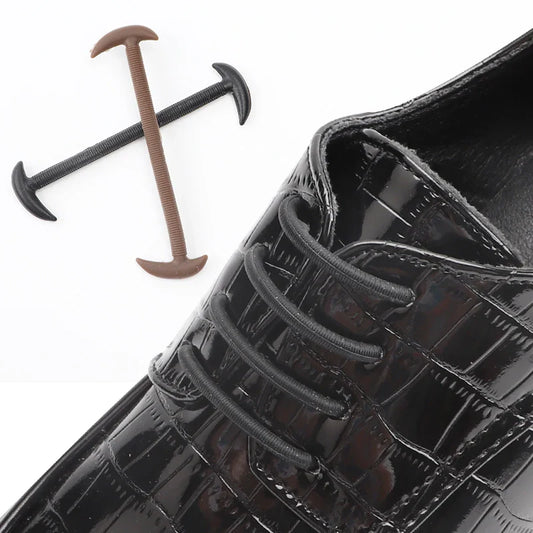 12 Pcs No Tie Shoelaces – Silicone Elastic Shoe Laces for Men’s and Women’s Casual Leather Shoes