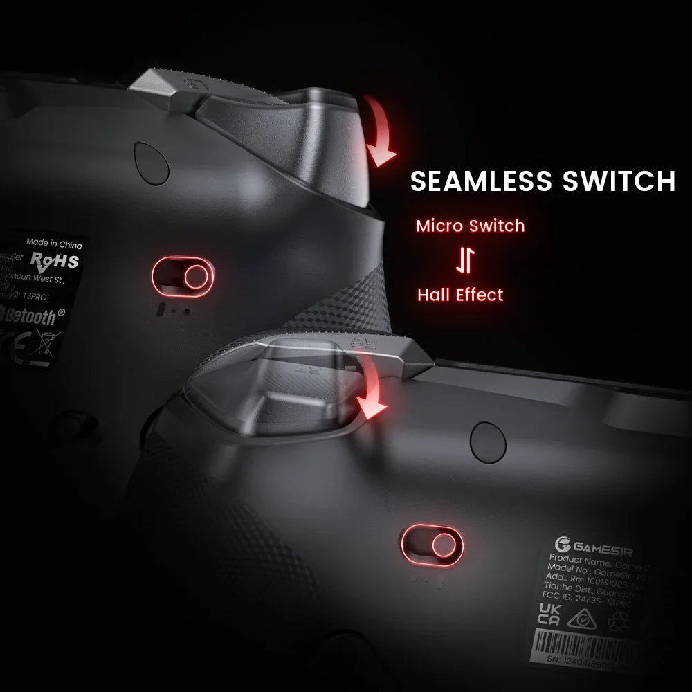 GameSir Tarantula Pro Switch Controller | Hall Effect Gamepad with 9 Programmable Buttons for Nintendo Switch, iPhone & Android