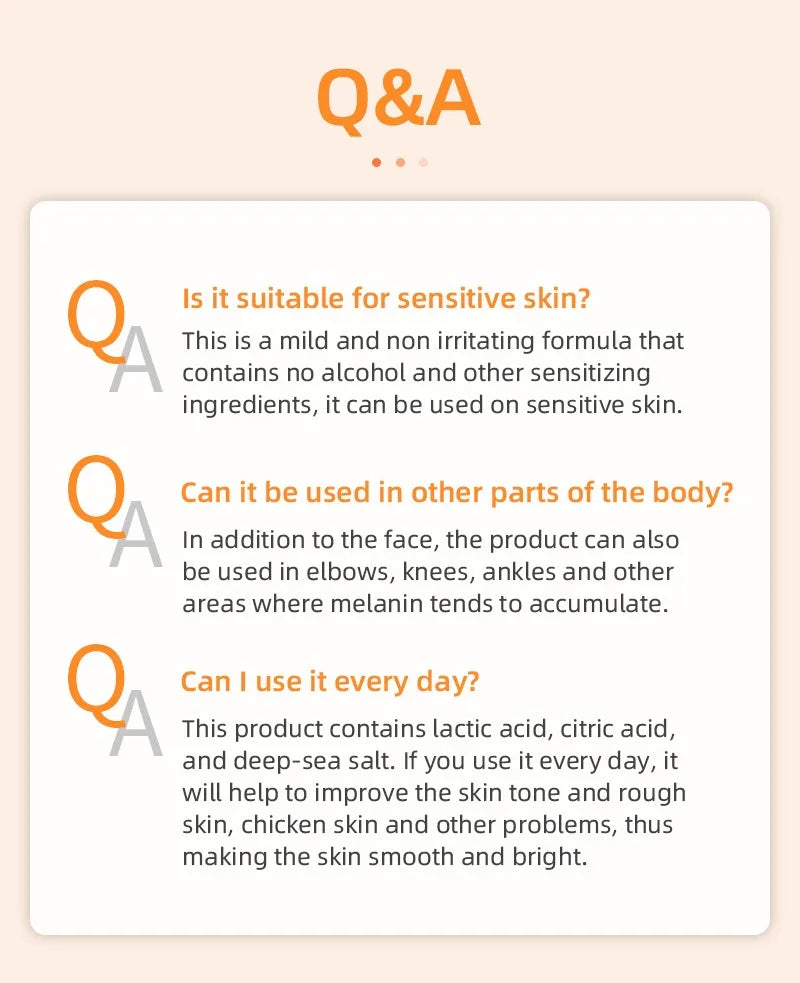 Orange Exfoliating Gel 50g — Dead Skin Remover, Brightening Peeling Scrub, Hydrating & Whitening Korean Skincare Moisturizer