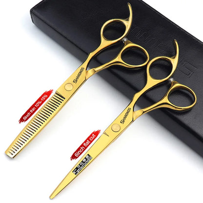 Professional Japanese Hair Cutting & Thinning Scissors – 6''/6.5''/7''/7.5'' Sharp Barber Shears for Salon & Home Use