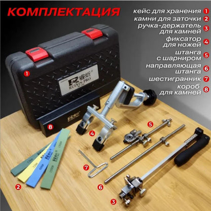RUIXIN PRO RX-009 Knife Sharpener - Fixed Angle Diamond Whetstone Sharpening & Polishing System