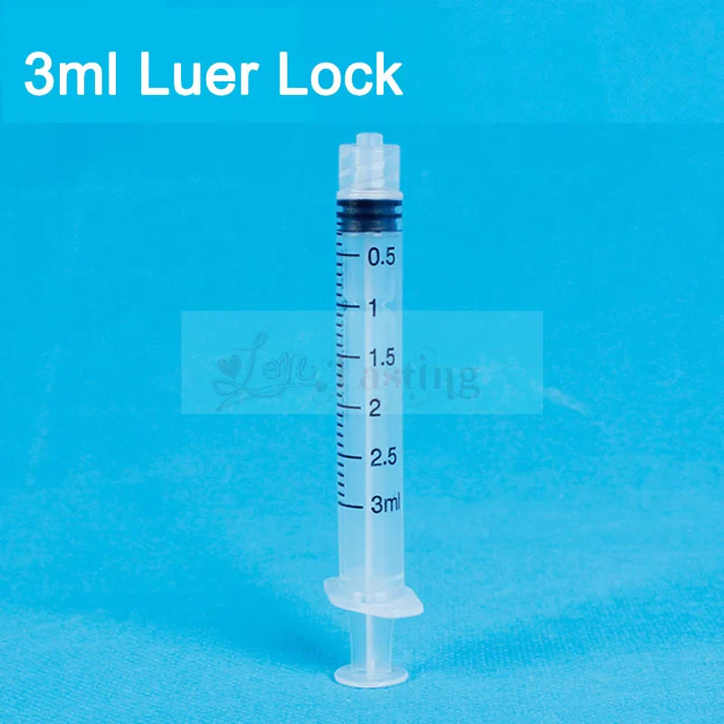 20PCS Plastic Luer Lock Syringes – 1ML/5ML/10ML Disposable Sampler Injectors for Perfume, Rinse & Measurement