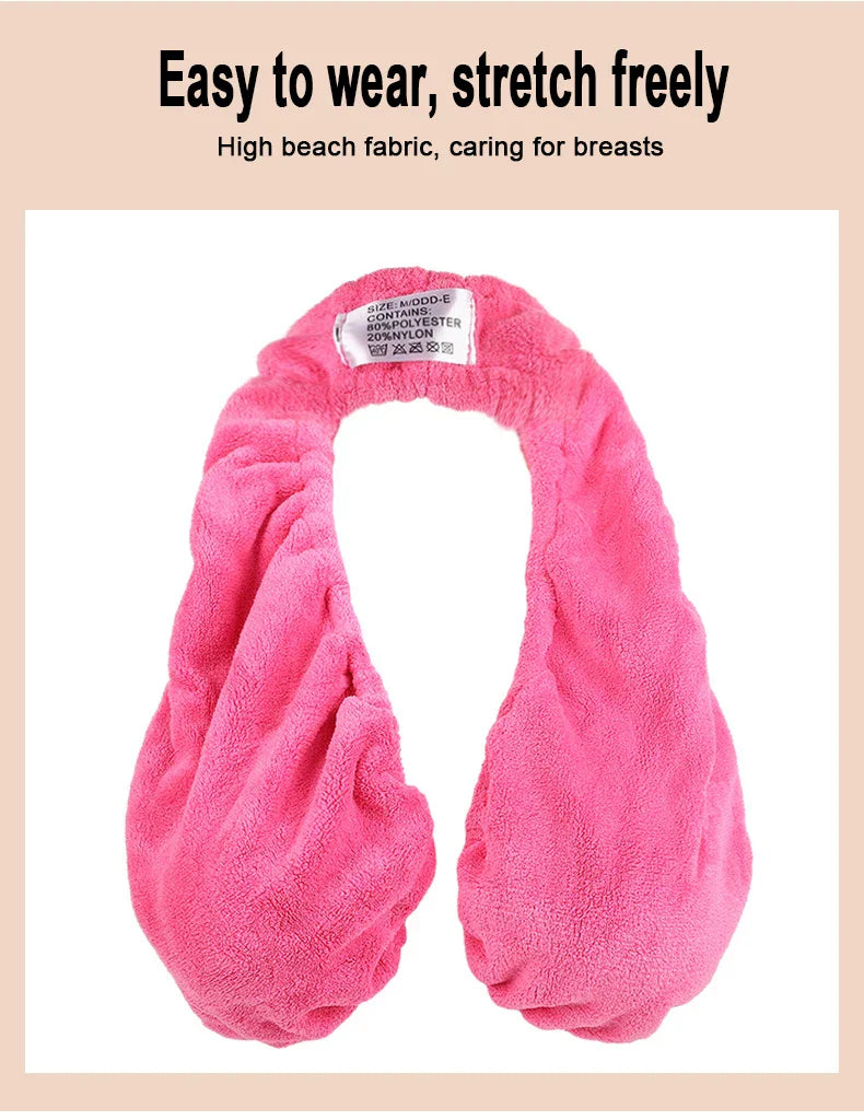 Tata Neck & Body Towel — Bath Towel with Bra Style for Neck Wrapping and Skincare Care