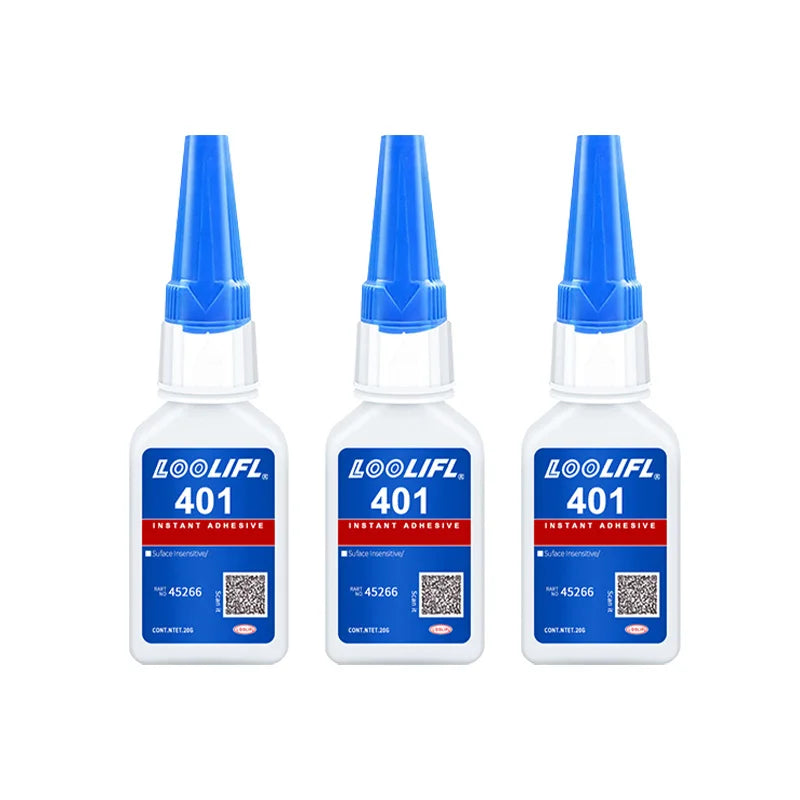 Upgraded 401 Super Cyanoacrylate Glue – Instant 5-Second Drying, Waterproof & Versatile Strong Adhesive