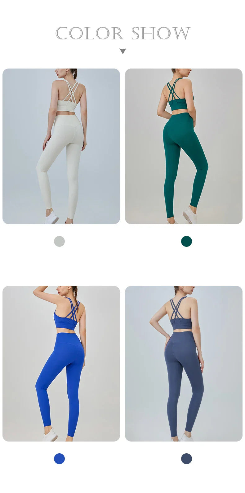 2-Piece Women’s Yoga Tracksuit – Pilates Fitness Set with Push-Up Sports Bra & Leggings for Gym Workout