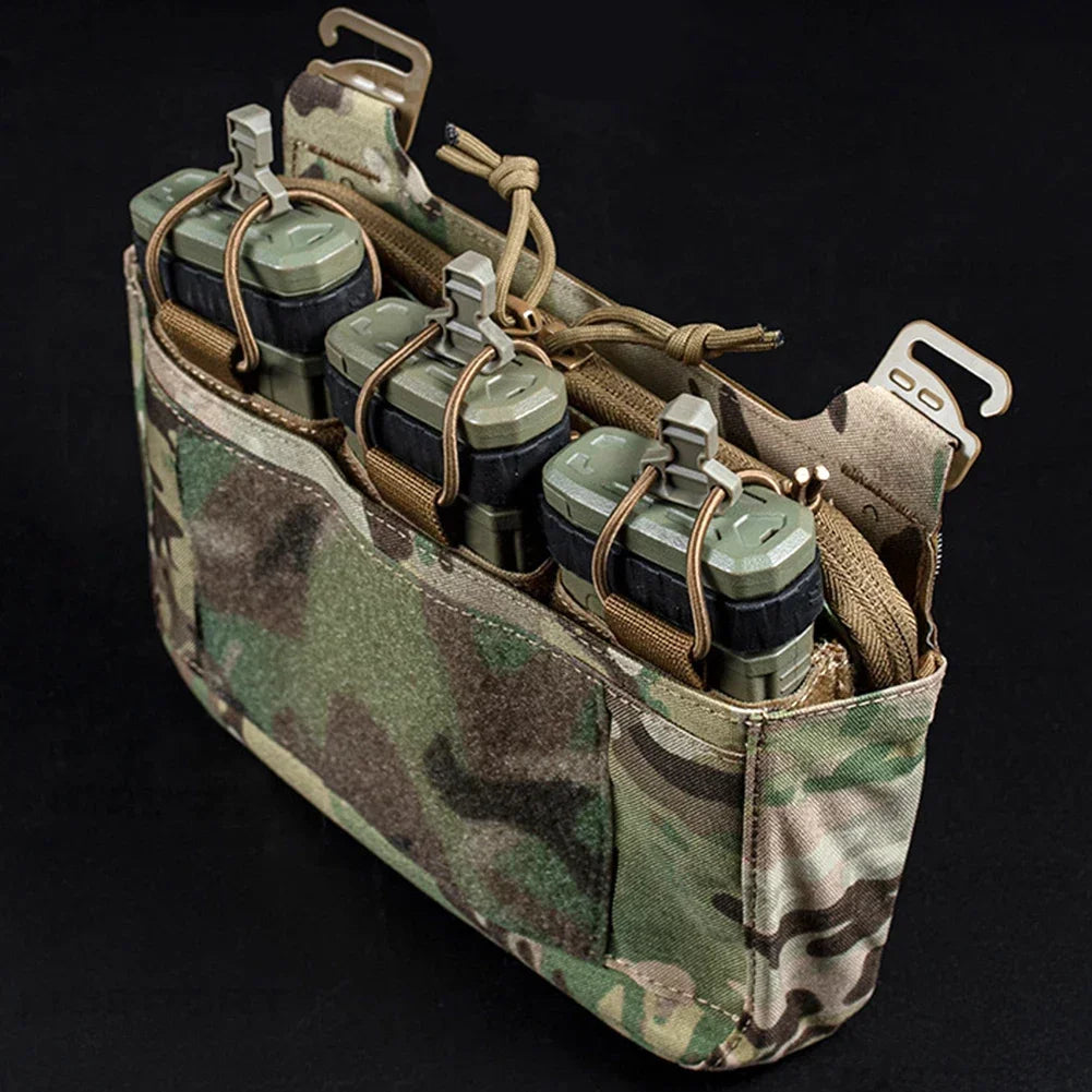 G-Hook DOPE Front Flap Double Stack Abdominal Fanny Pack – Triple Magazine Kangaroo Pouch for FCPC/FCSK Plate Carrier Vest