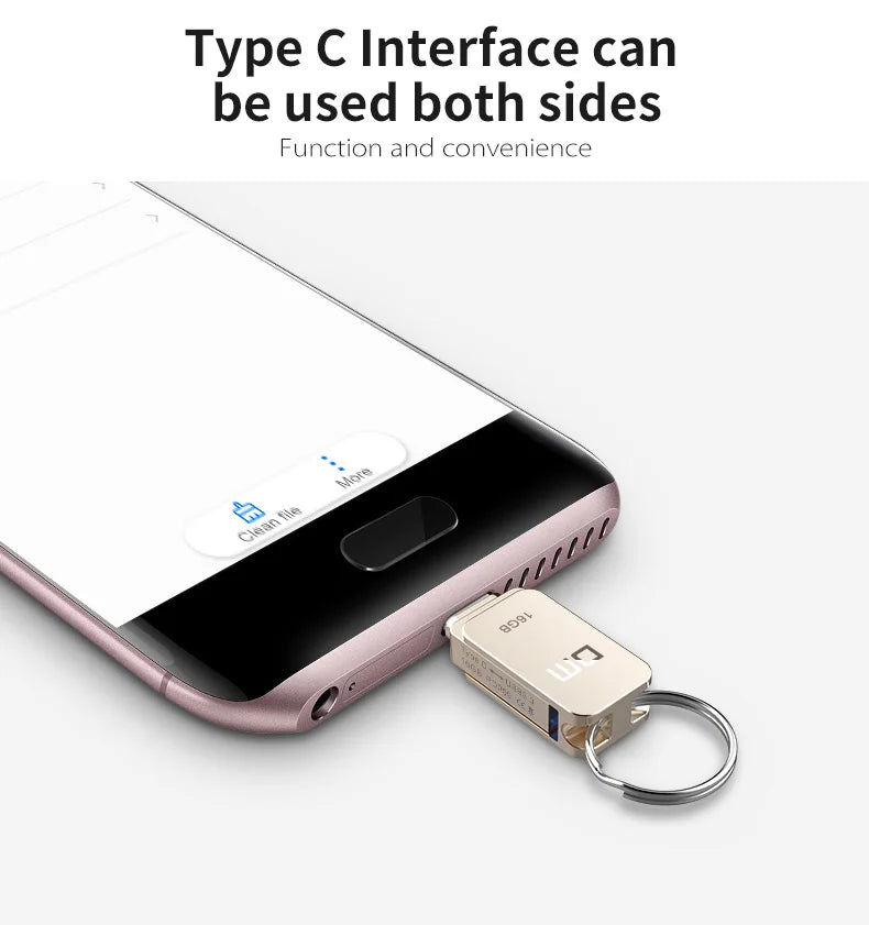DM PD059 USB-C Type-C OTG Flash Drive – 32GB/64GB Pen Drive for Smartphones & USB 3.0