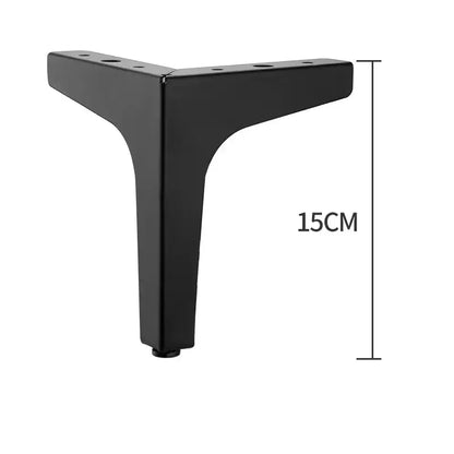 4Pcs Modern Metal Furniture Legs – Gold & Black Iron Sofa Feet for Table, Bed, Chair, Desk & Cabinet