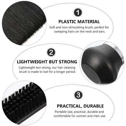 2/3-Piece Neck Dust Collector Brush Set – Hairdresser Salon Cleaning Brush for Blades & Hair Removal