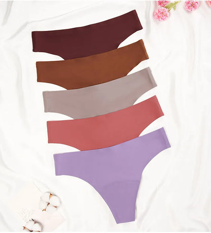 New Design Seamless Low Waist Leak-Proof Menstrual Thong Panties – 4 Layer Washable, Light Flow Period Underwear for Women