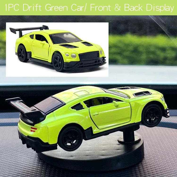 Drift Car Dashboard Toy Model — Swinging Sports Race Car Ornament for Interior Decor & Fun Accessories for Men